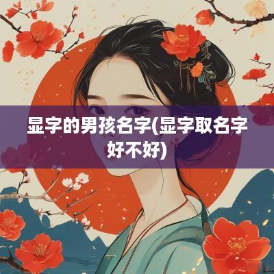 显字的男孩名字(显字取名字好不好)