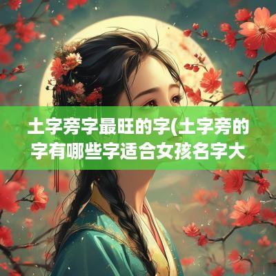 土字旁字最旺的字(土字旁的字有哪些字适合女孩名字大全)