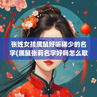 张姓女孩属鼠好听稀少的名字(属鼠张莉名字好吗怎么取)