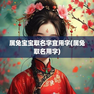 属兔宝宝取名字宜用字(属兔取名用字)