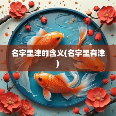 名字里津的含义(名字里有津)