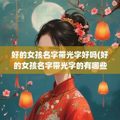 好的女孩名字带光字好吗(好的女孩名字带光字的有哪些)