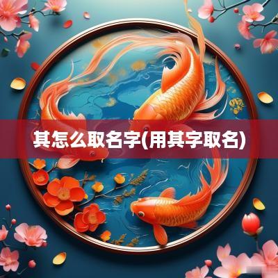 其怎么取名字(用其字取名)