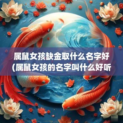 属鼠女孩缺金取什么名字好(属鼠女孩的名字叫什么好听)