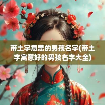 带土字意思的男孩名字(带土字寓意好的男孩名字大全)