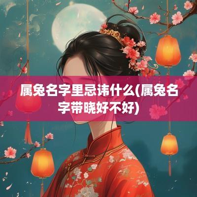 属兔名字里忌讳什么(属兔名字带晓好不好)