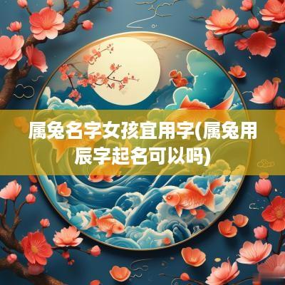 属兔名字女孩宜用字(属兔用辰字起名可以吗)