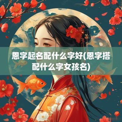 恩字起名配什么字好(恩字搭配什么字女孩名)