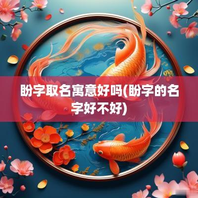 盼字取名寓意好吗(盼字的名字好不好)