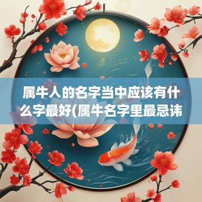 属牛人的名字当中应该有什么字最好(属牛名字里最忌讳什么字)