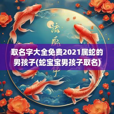 取名字大全免费2025属蛇的男孩子(蛇宝宝男孩子取名)