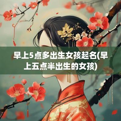 早上5点多出生女孩起名(早上五点半出生的女孩)