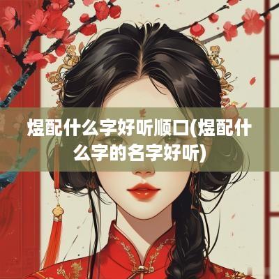 煜配什么字好听顺口(煜配什么字的名字好听)