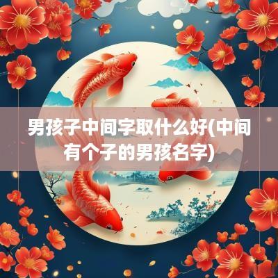 男孩子中间字取什么好(中间有个子的男孩名字)