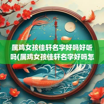 属鸡女孩佳轩名字好吗好听吗(属鸡女孩佳轩名字好吗怎么取)