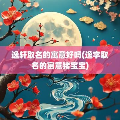 逸轩取名的寓意好吗(逸字取名的寓意猪宝宝)