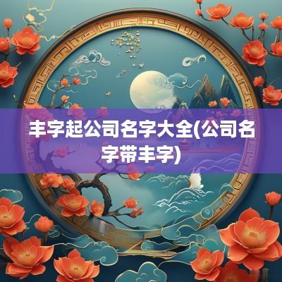 丰字起公司名字大全(公司名字带丰字)