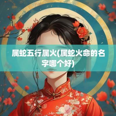 属蛇五行属火(属蛇火命的名字哪个好)