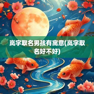 岚字取名男孩有寓意(岚字取名好不好)