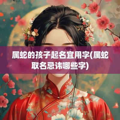 属蛇的孩子起名宜用字(属蛇取名忌讳哪些字)