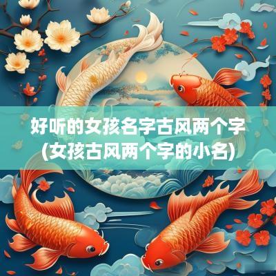 好听的女孩名字古风两个字(女孩古风两个字的小名)