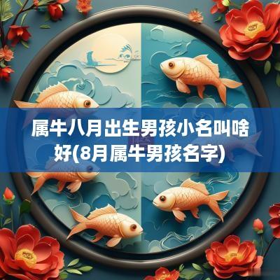 属牛八月出生男孩小名叫啥好(8月属牛男孩名字)