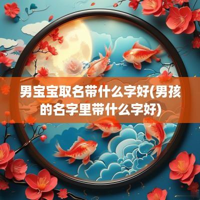 男宝宝取名带什么字好(男孩的名字里带什么字好)