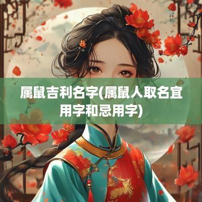 属鼠吉利名字(属鼠人取名宜用字和忌用字)