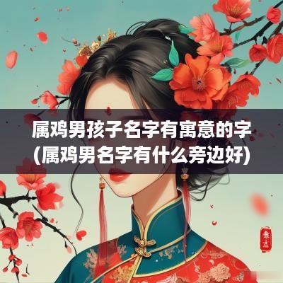属鸡男孩子名字有寓意的字(属鸡男名字有什么旁边好)