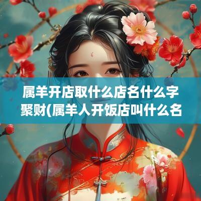属羊开店取什么店名什么字聚财(属羊人开饭店叫什么名字好听点儿)