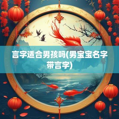 言字适合男孩吗(男宝宝名字带言字)