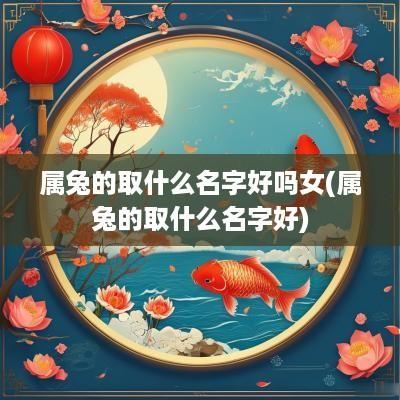 属兔的取什么名字好吗女(属兔的取什么名字好)