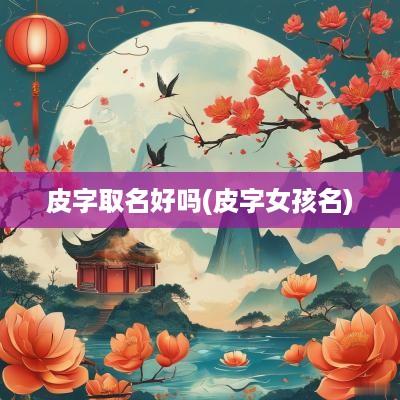 皮字取名好吗(皮字女孩名)