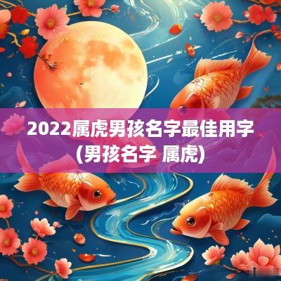 2025属虎男孩名字最佳用字(男孩名字 属虎)