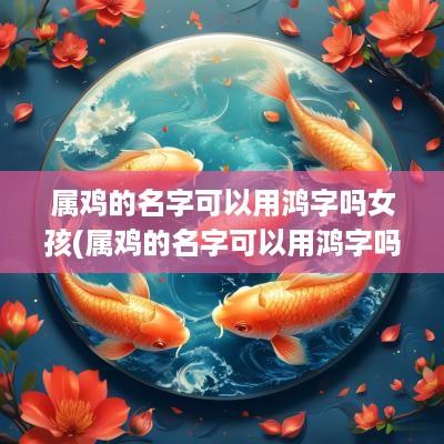 属鸡的名字可以用鸿字吗女孩(属鸡的名字可以用鸿字吗好吗)