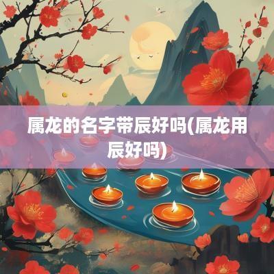 属龙的名字带辰好吗(属龙用辰好吗)