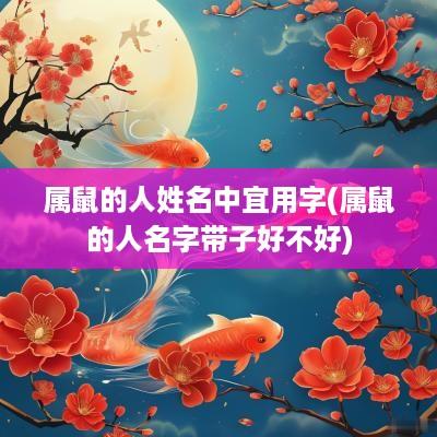 属鼠的人姓名中宜用字(属鼠的人名字带子好不好)