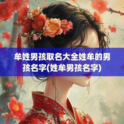牟姓男孩取名大全姓牟的男孩名字(姓牟男孩名字)