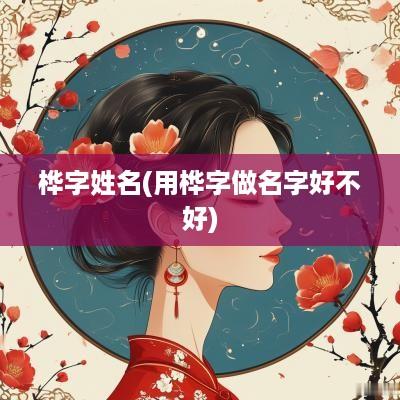 桦字姓名(用桦字做名字好不好)