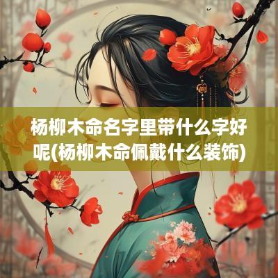 杨柳木命名字里带什么字好呢(杨柳木命佩戴什么装饰)
