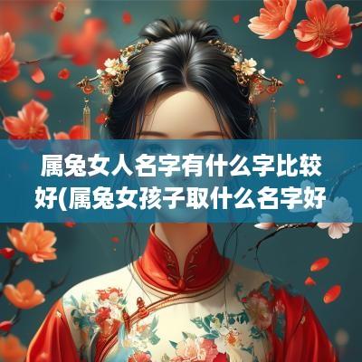属兔女人名字有什么字比较好(属兔女孩子取什么名字好听有内涵)