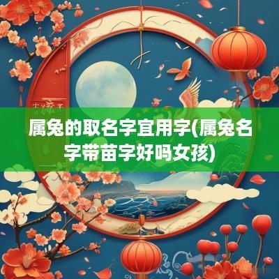 属兔的取名字宜用字(属兔名字带苗字好吗女孩)