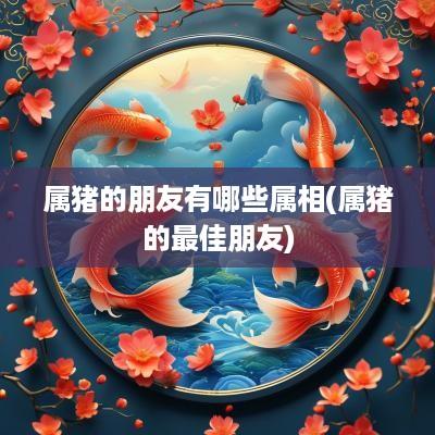 属猪的朋友有哪些属相(属猪的最佳朋友)
