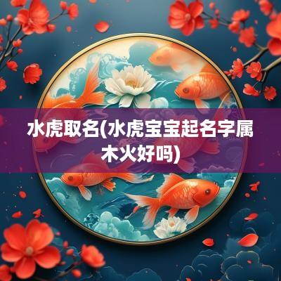 水虎取名(水虎宝宝起名字属木火好吗)