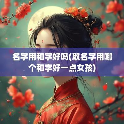 名字用和字好吗(取名字用哪个和字好一点女孩)