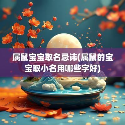 属鼠宝宝取名忌讳(属鼠的宝宝取小名用哪些字好)