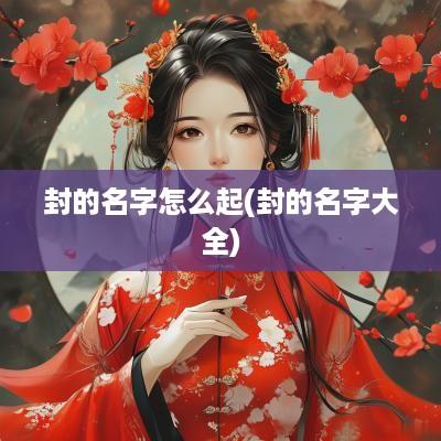 封的名字怎么起(封的名字大全)