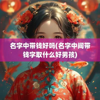 名字中带钱好吗(名字中间带钱字取什么好男孩)