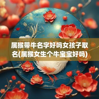 属猴带牛名字好吗女孩子取名(属猴女生个牛宝宝好吗)