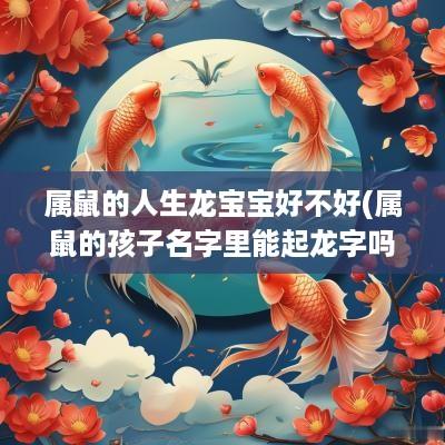 属鼠的人生龙宝宝好不好(属鼠的孩子名字里能起龙字吗)